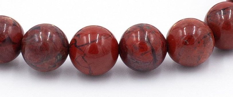 Bodorf armband Pure Stone van glanzend gepolijste rood-bruin gemarmerde Jaspis